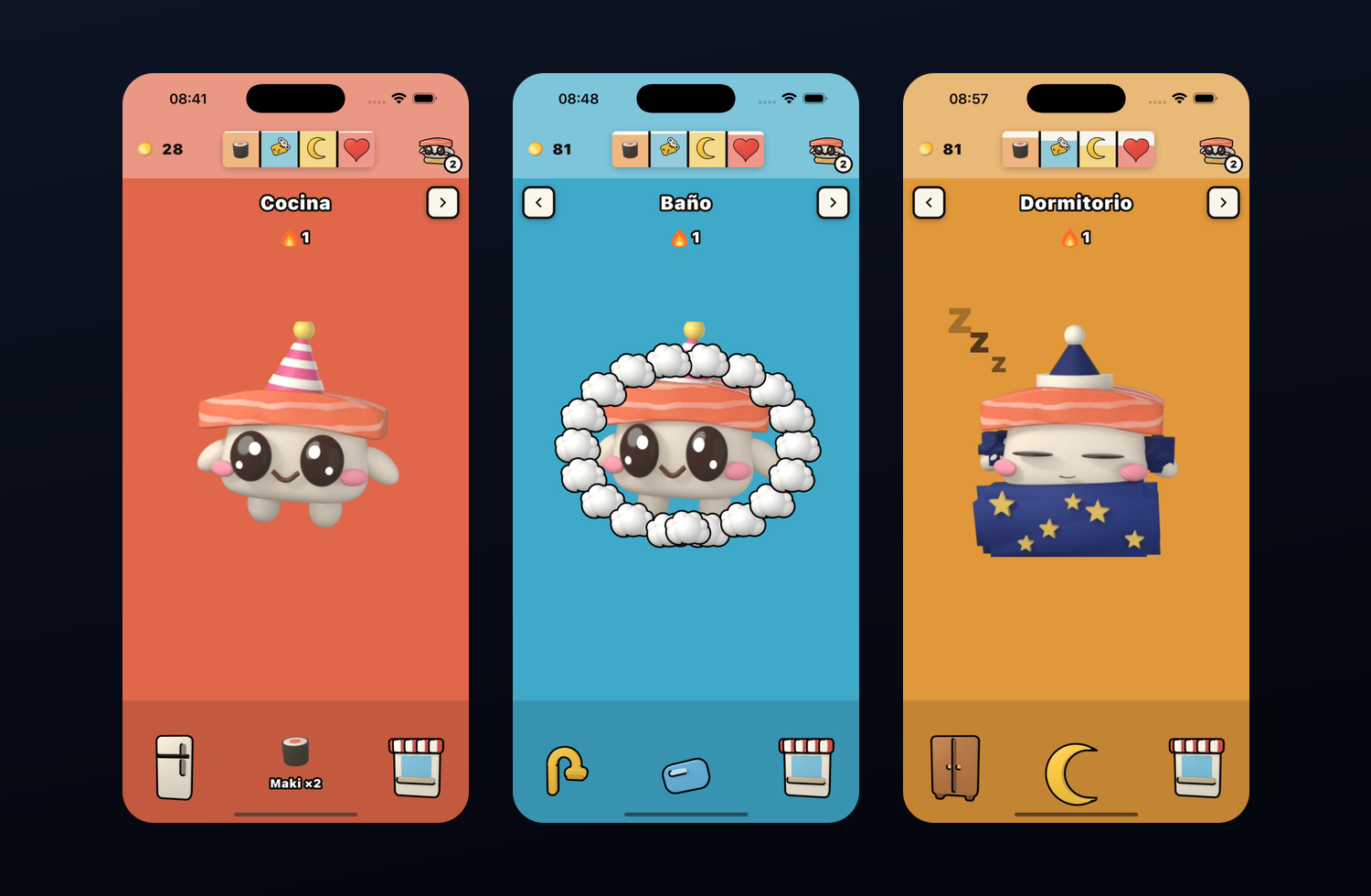 Sushii — Tu mascota sushi virtual